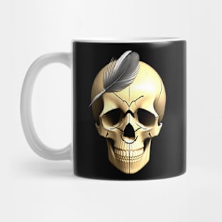 skull with feathers Mug